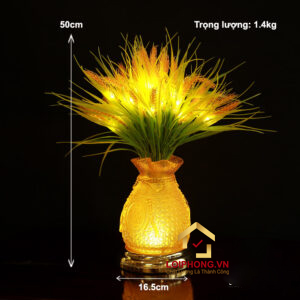 Đèn Bình Bông Lúa Chiêu Tài Thịnh Vượng Bằng Thủy Lưu Ly cao 50cm,60cm,70cm (giá 1 chiếc)