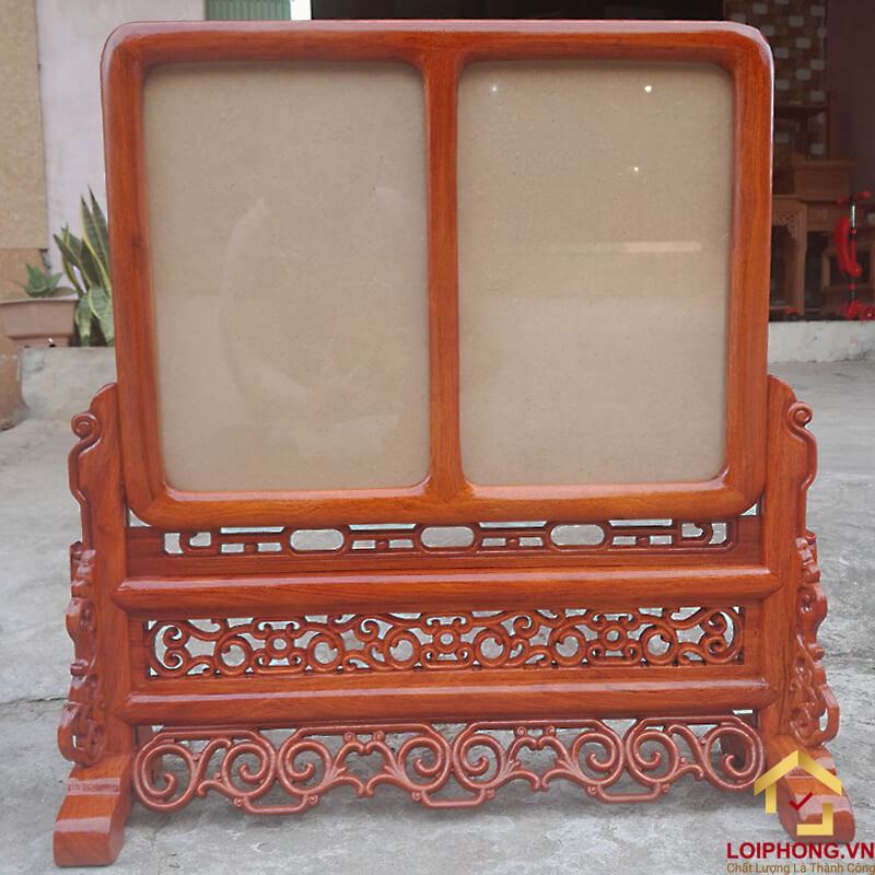 Khung ảnh thờ đôi 55x53x15 cm kích thước ảnh 20x30 cm