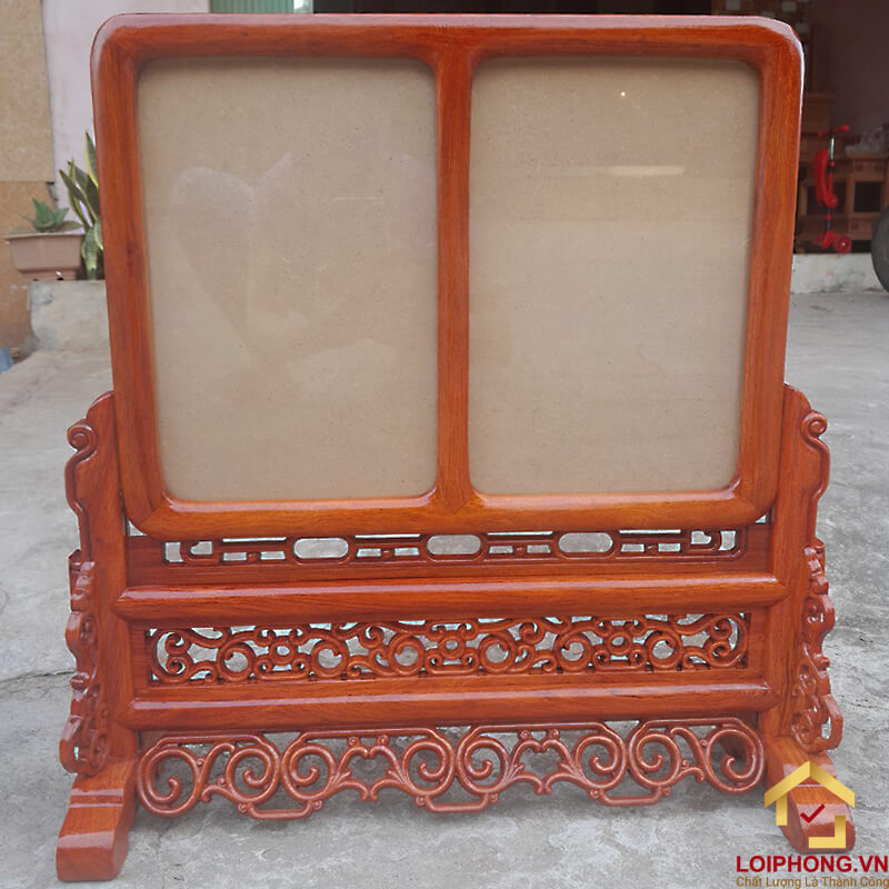 Khung ảnh thờ đôi 55x53x15 cm kích thước ảnh 20x30 cm