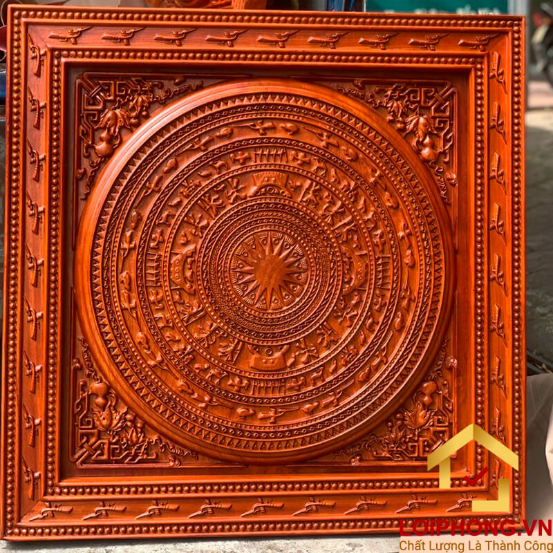 Tranh trống đồng kích thước vuông 81x81cm và 87x87 cm