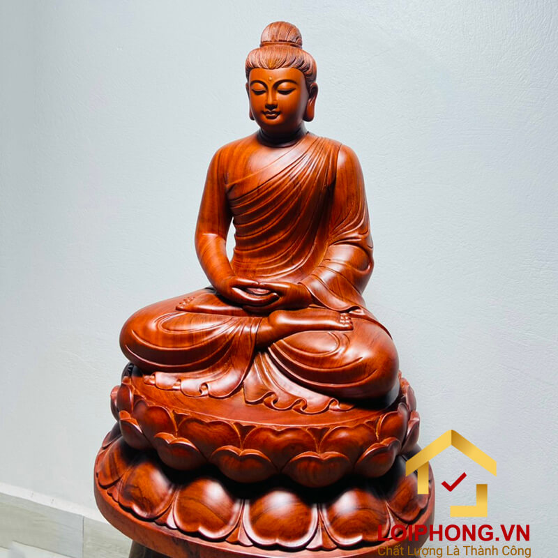 Tượng Phật Thích Ca tịnh tâm kích thước 50x36x30 cm