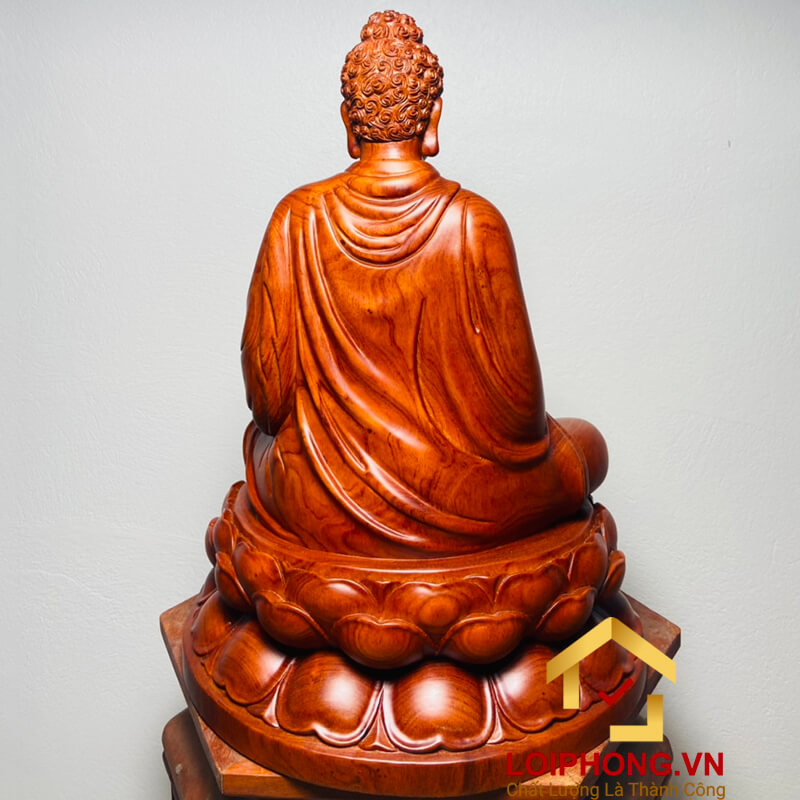 Tượng Phật Thích Ca tĩnh tâm kích thước 40x23x23 cm