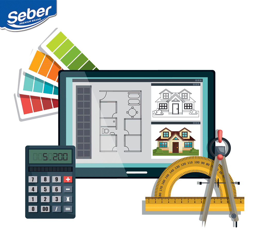 Hành trình seber 4: Cách tính toán lượng sơn của một căn nhà