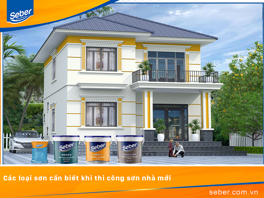 Các loại sơn cần biết khi thi công sơn nhà mới