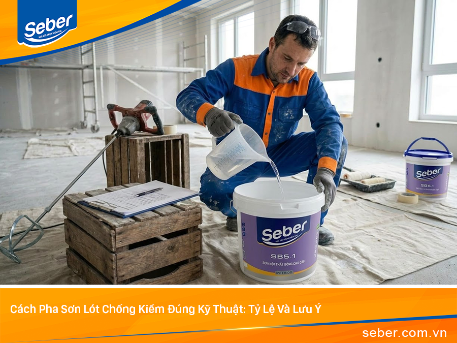Cách Pha Sơn Lót Chống Kiềm Đúng Kỹ Thuật: Tỷ Lệ Và Lưu Ý
