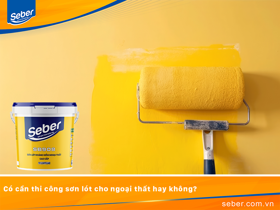 Có cần thi công sơn lót cho ngoại thất hay không?