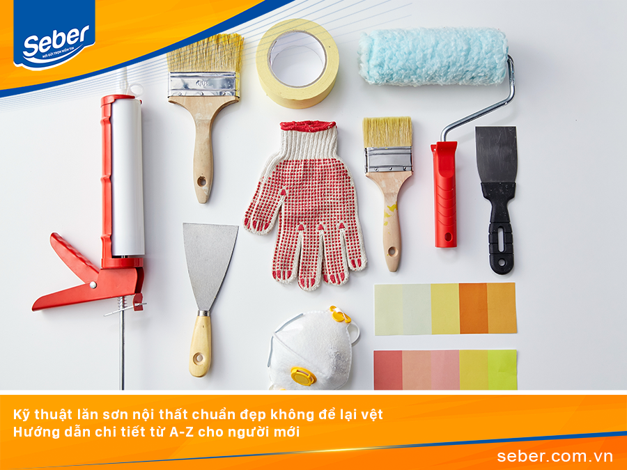 Kỹ thuật lăn sơn nội thất chuẩn đẹp không để lại vệt – Hướng dẫn chi tiết từ A-Z cho người mới
