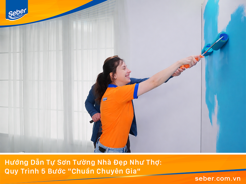 Hướng Dẫn Tự Sơn Tường Nhà Đẹp Như Thợ: Quy Trình 5 Bước 