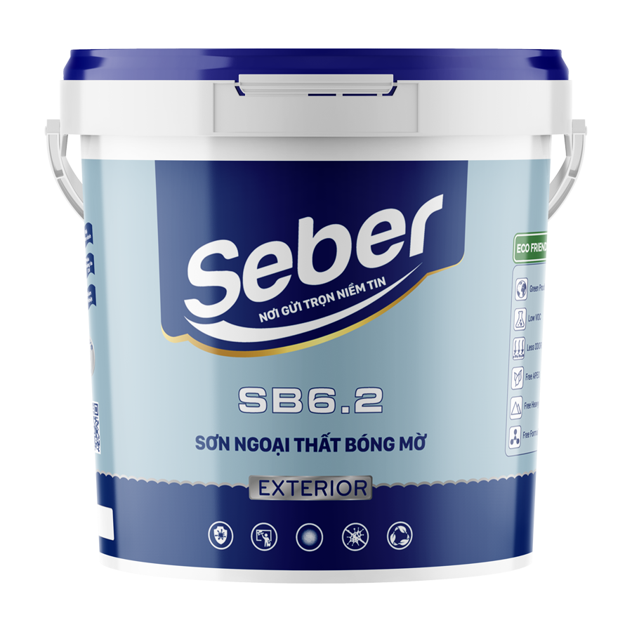 SƠN NGOẠI THẤT BÓNG MỜ SB6.2