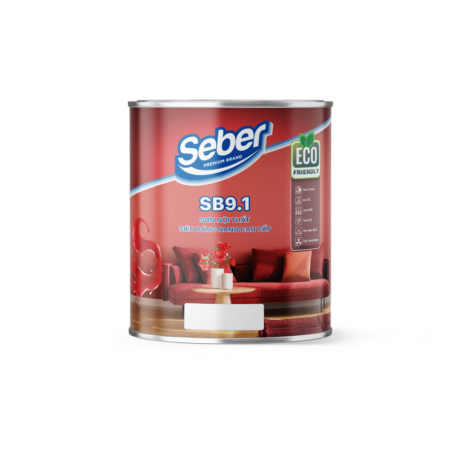 SƠN NỘI THẤT SIÊU BÓNG NANO CAO CẤP SB9.1