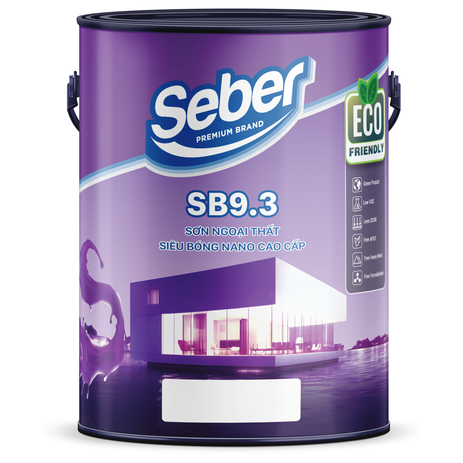 SƠN NGOẠI THẤT SIÊU BÓNG NANO CAO CẤP SB9.3