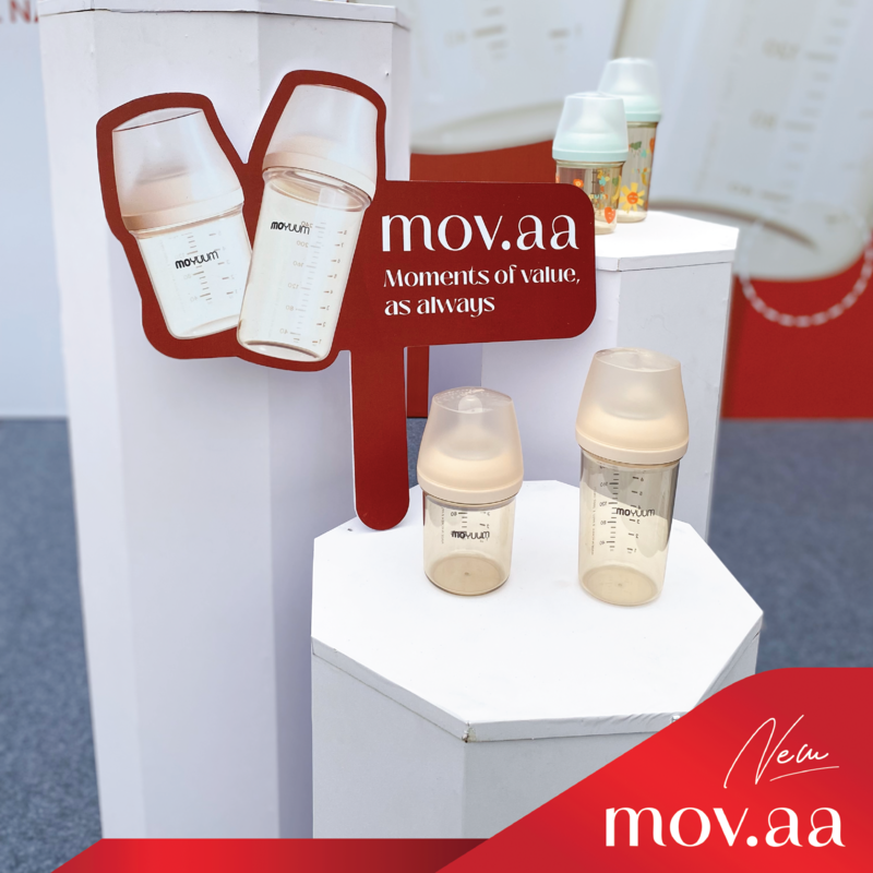 Siêu phẩm bình sữa mov.aa phủ đỏ gần 40 điểm bán chính hãng tại miền Bắc