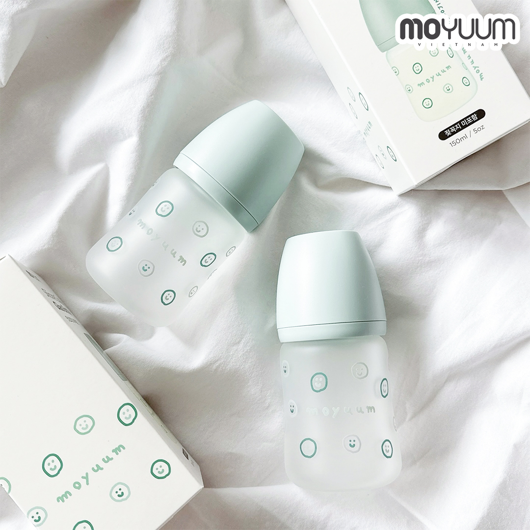 Giới thiệu sản phẩm bình sữa Moyuum thủy tinh phiên bản Happy More