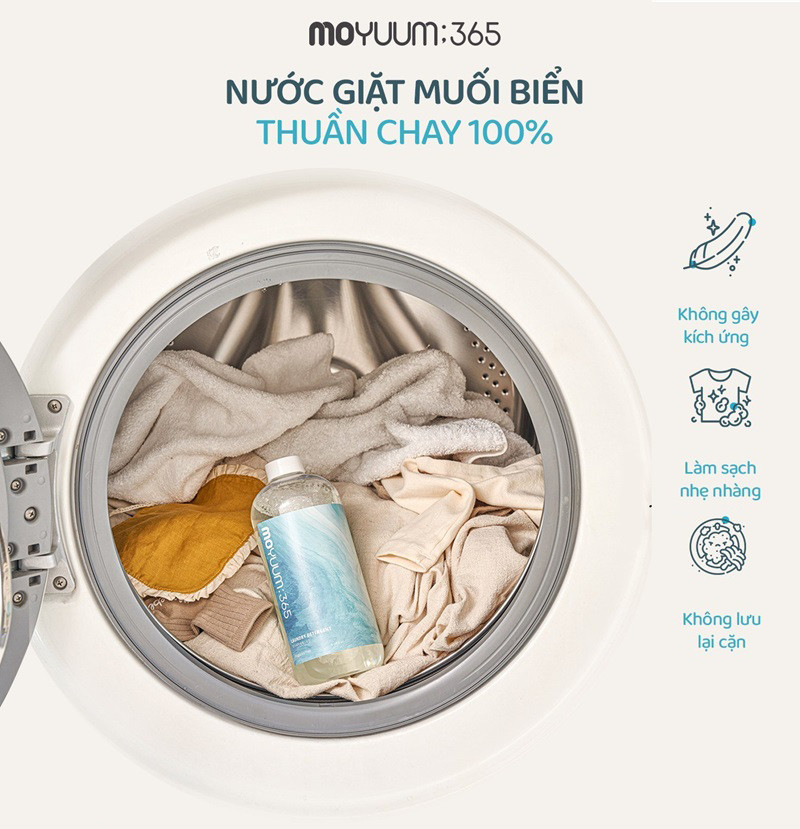 4 lý do vì sao nên chọn nước giặt thuần chay Moyuum;365