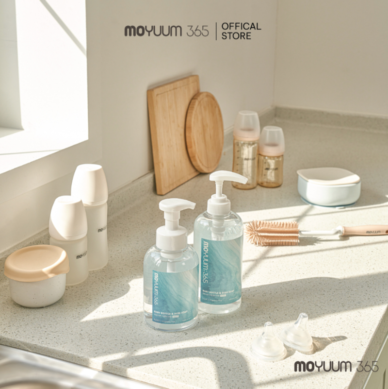 Nước rửa bình Moyuum 365 - An toàn cho mẹ, an tâm cho bé