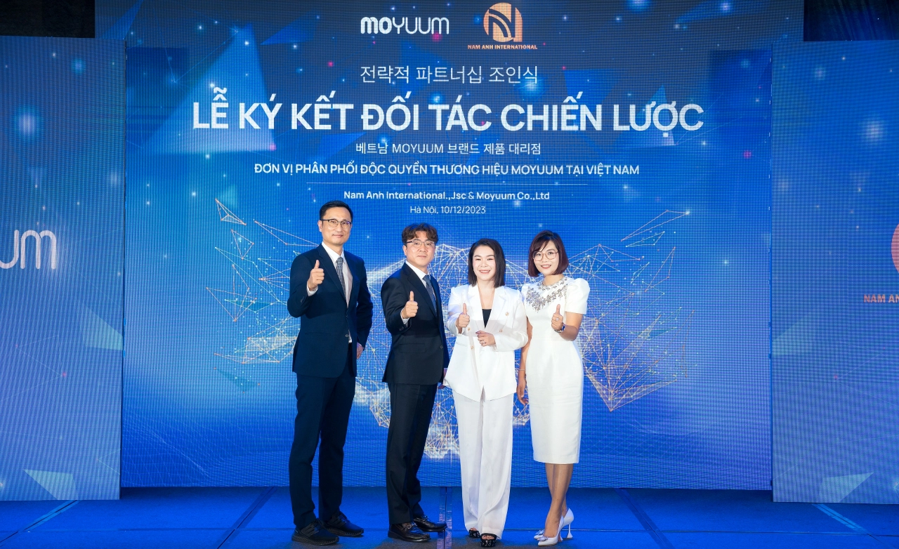 Nam Anh chính thức trở thành đơn vị nhập khẩu và phân phối độc quyền các sản phẩm Moyuum chính hãng tại Việt Nam từ tháng 10/2023.