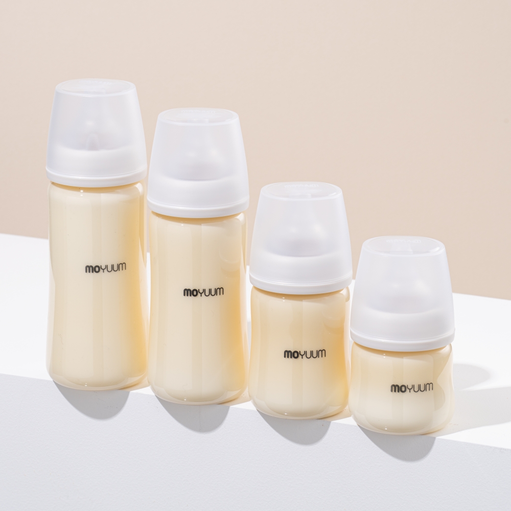 Thế hệ 3 - Bình PPSU Moyuum - Mẫu trơn - 330ml - KHÔNG NÚM