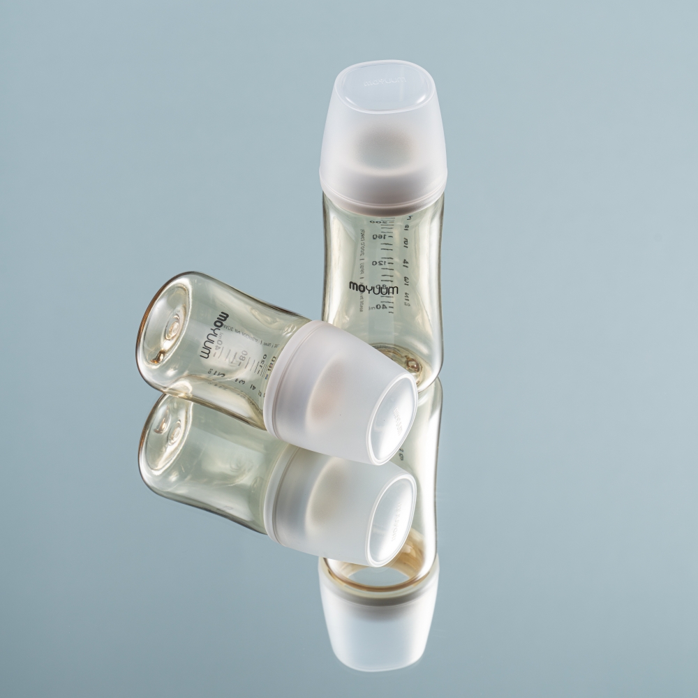 Thế hệ 3 - Bình PPSU Moyuum - Mẫu trơn - 330ml - KHÔNG NÚM