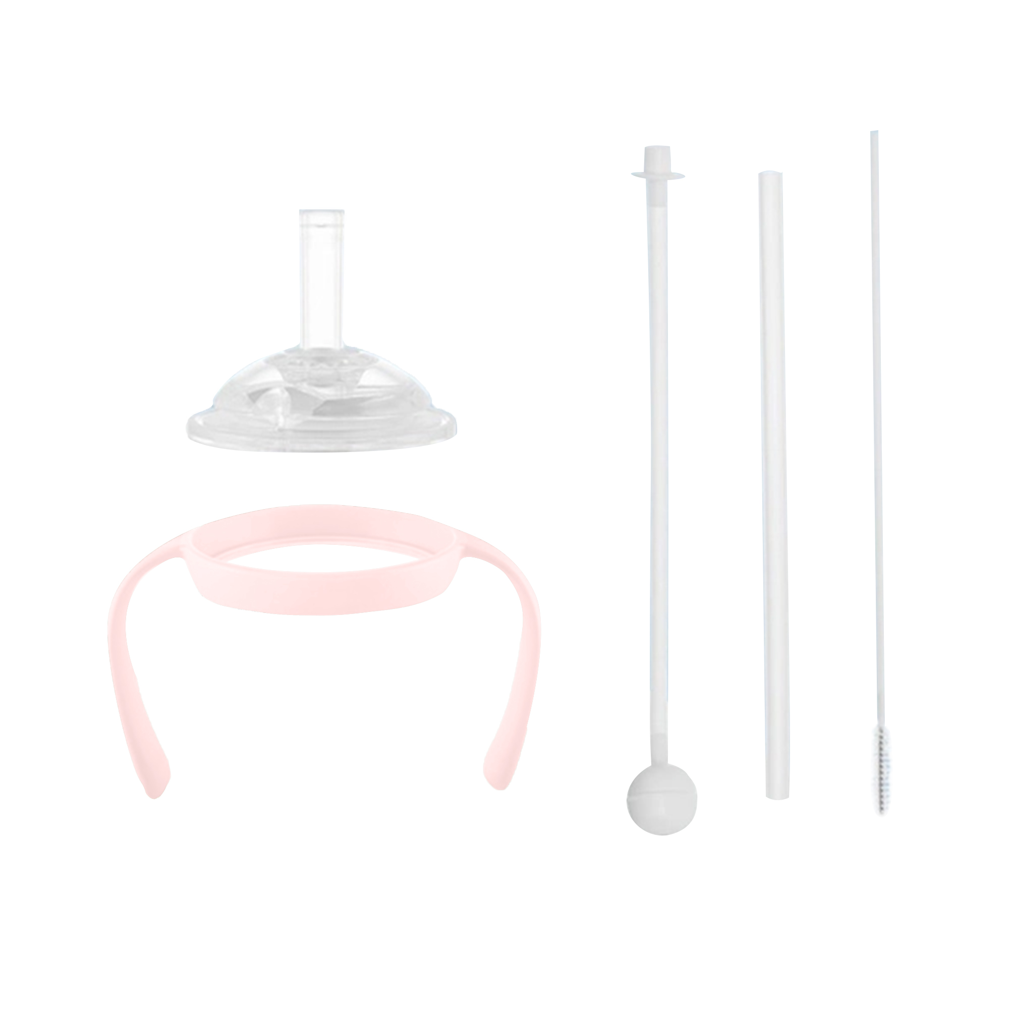 Bộ phụ kiện chuyển đổi bình ống hút Moyuum - Màu hồng - 5 chi tiết
