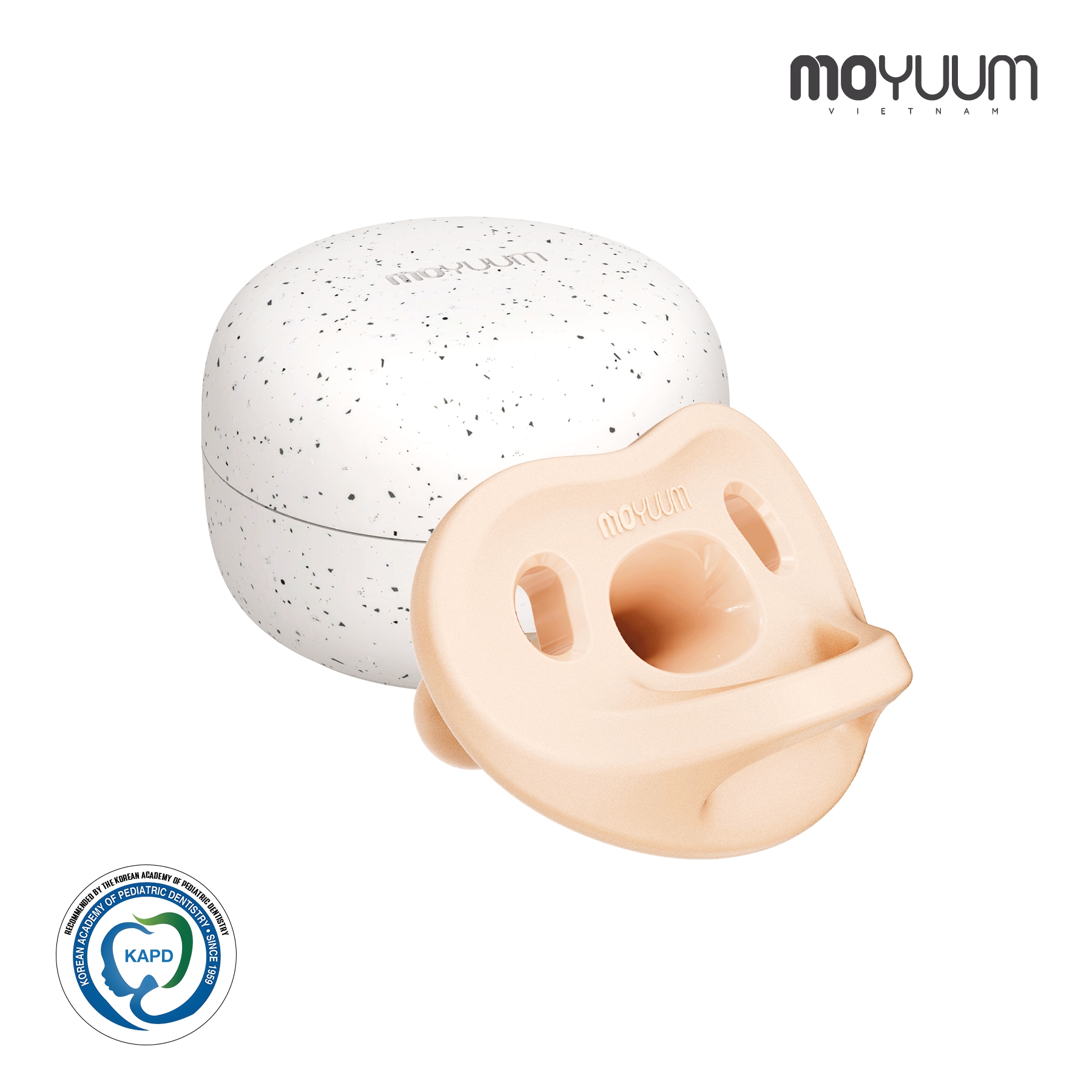 Ti giả 100% silicon Moyuum - 3-6m - Màu hồng