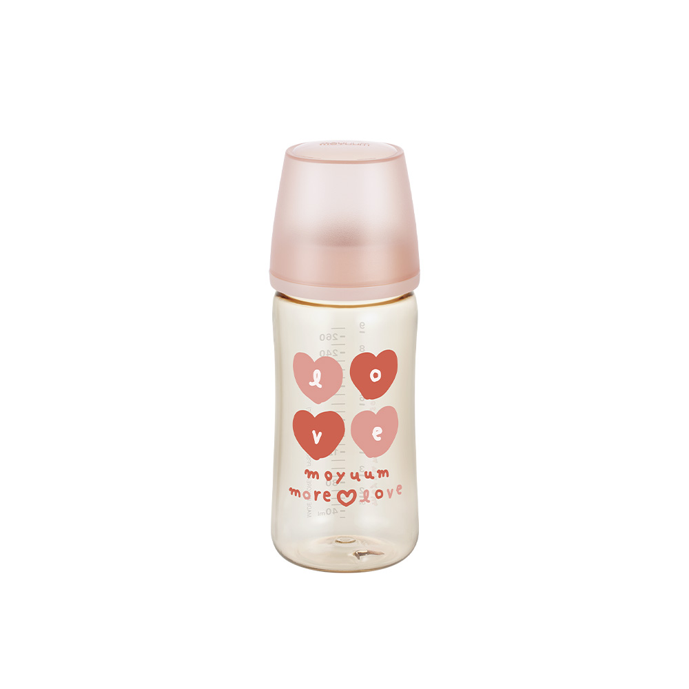 Thế hệ 3 - Bình PPSU Moyuum - Mẫu tim đỏ - 270ml