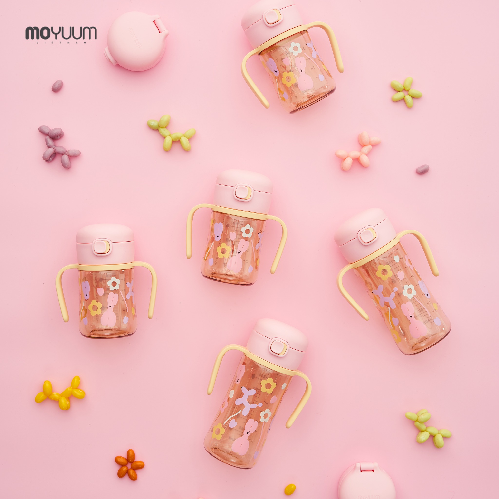 Bình tập uống PPSU Moyuum - Phiên bản Puppy - 270ml