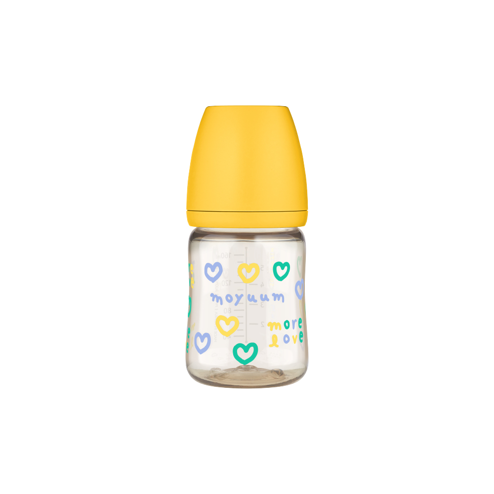 Bình sữa PPSU Moyuum - Tim vàng - 170ml - Kèm núm 1