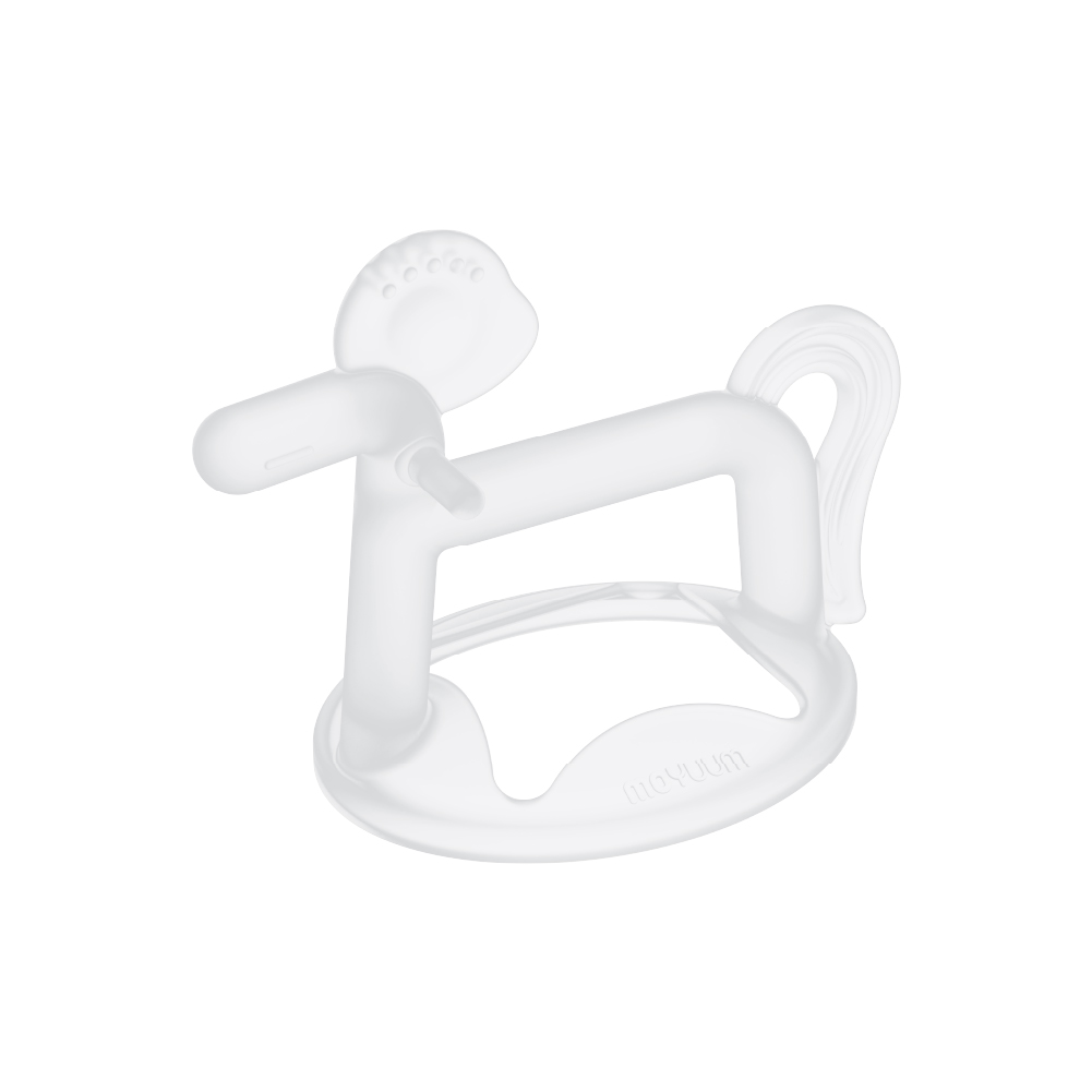 Gặm nướu silicon Moyuum - 3m+ - Hình ngựa - Màu trong suốt