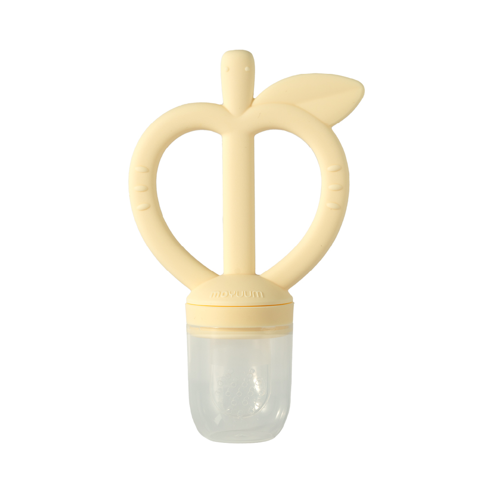 Túi lưới trái cây gặm nướu 2 in 1 Moyuum Feeder Teether - 5m+ - Màu vàng