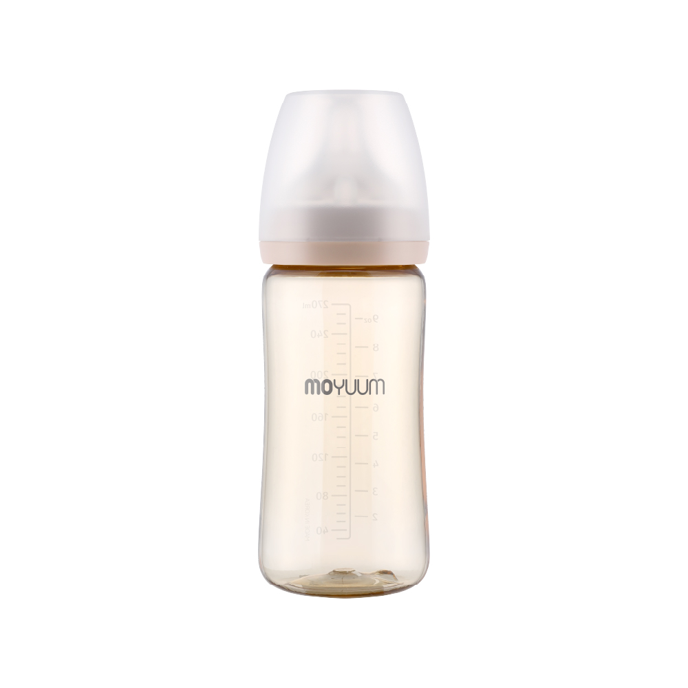 Bình sữa PPSU Moyuum - Trơn - 270ml - Kèm núm 2