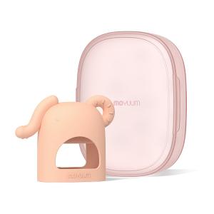 Gặm nướu silicon Moyuum - 3m+ - Hình voi - Màu cam