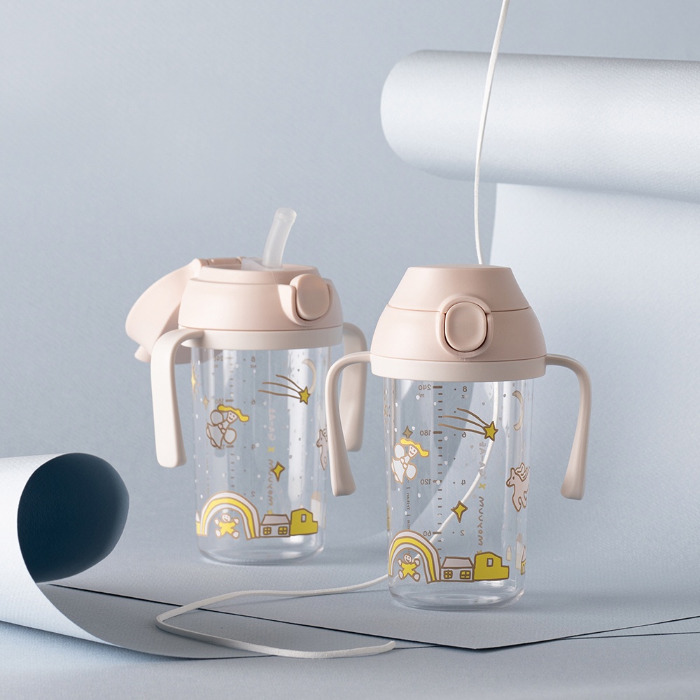 MỚI - Bình tập hút tritan phiên bản mov.aa - Mẫu Dear Pony - 250ml
