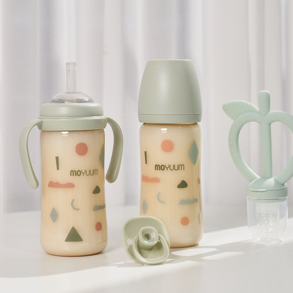 Bình sữa PPSU Moyuum - Mây xanh - 270ml - Kèm núm 2