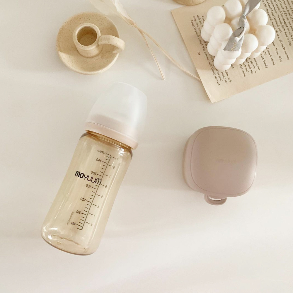 Bình sữa PPSU Moyuum - Trơn - 270ml - Kèm núm 2