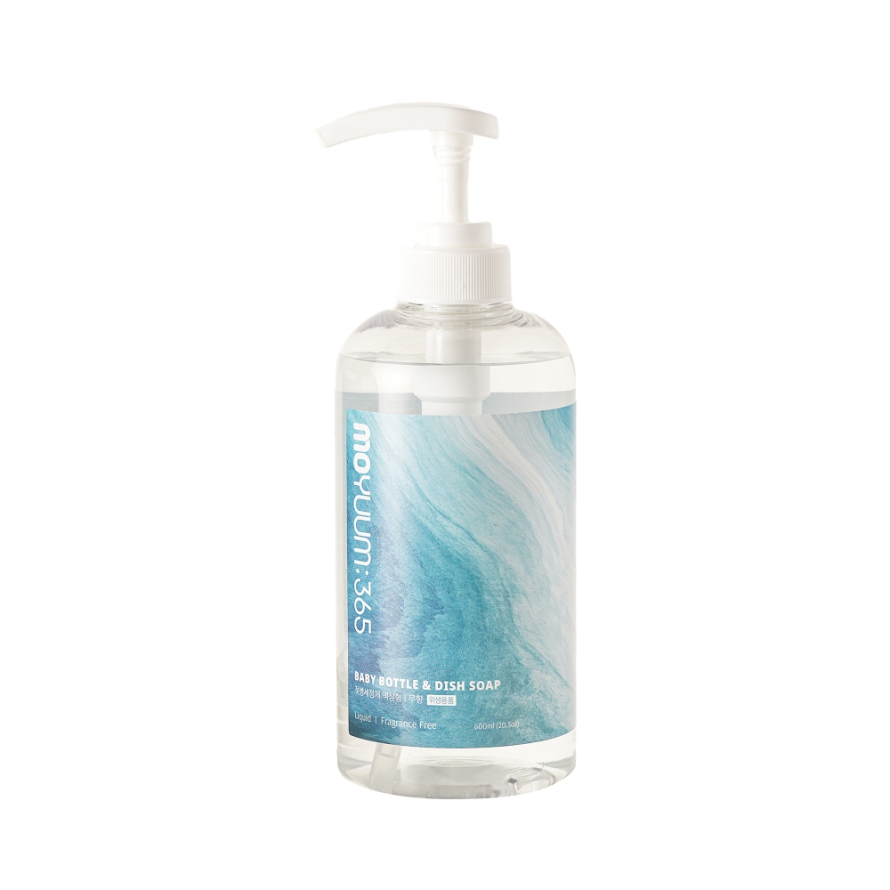 Nước rửa bình muối biển Moyuum 365 - Thuần chay/Dạng gel - 600ml