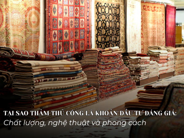Tại sao thảm thủ công là khoản đầu tư đáng giá: chất lượng, nghệ thuật và phong cách