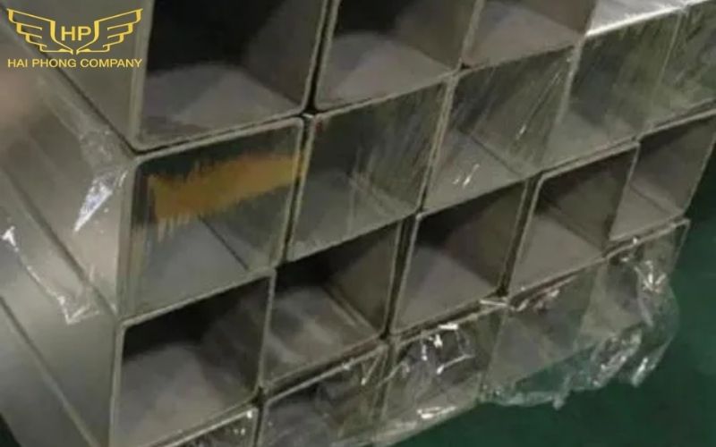 Hình ảnh thực tế của hộp vuông inox