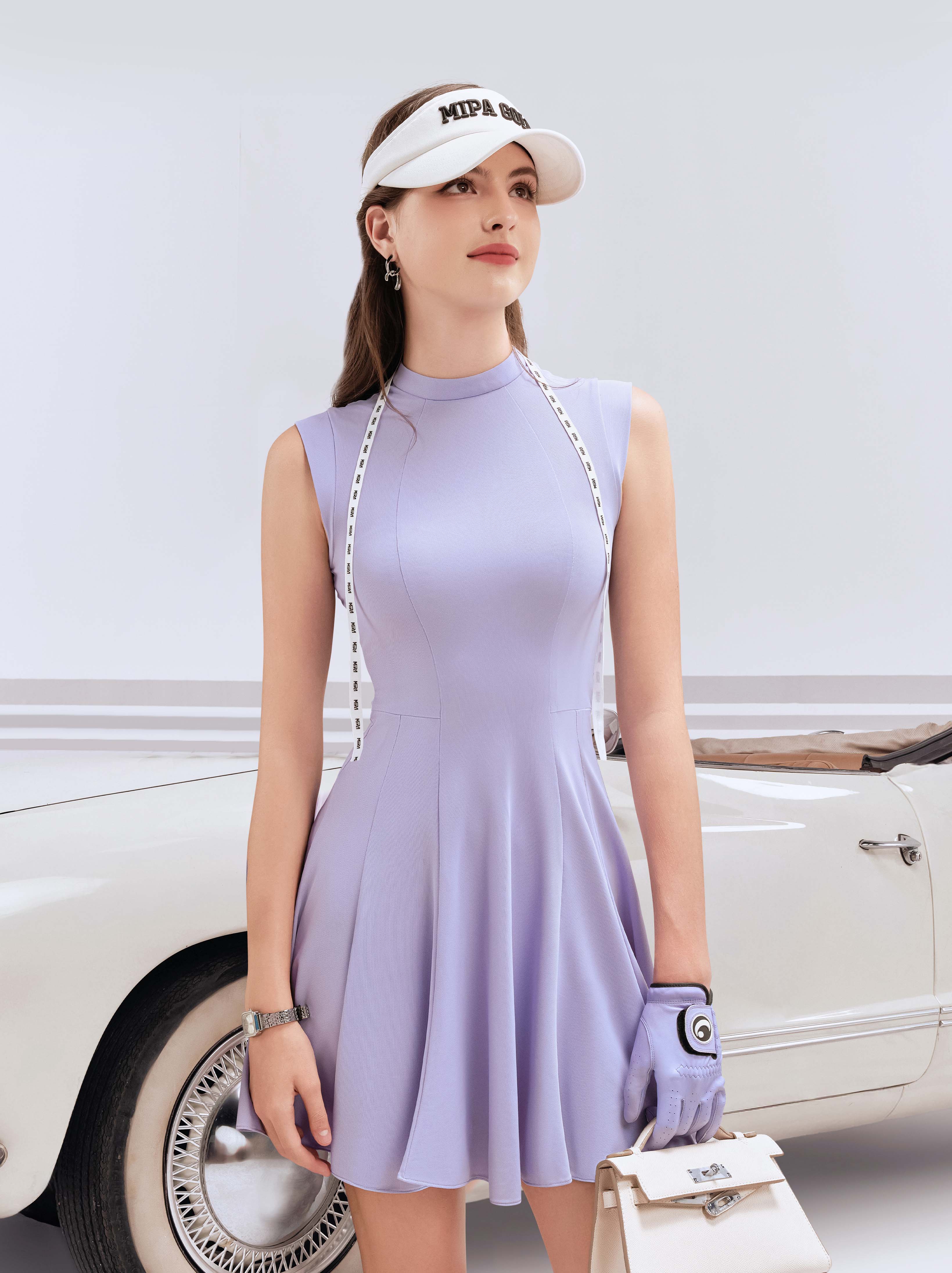 purple golf dress Nike Golf Club Women's Unlined Dri-FIT Golf Dress