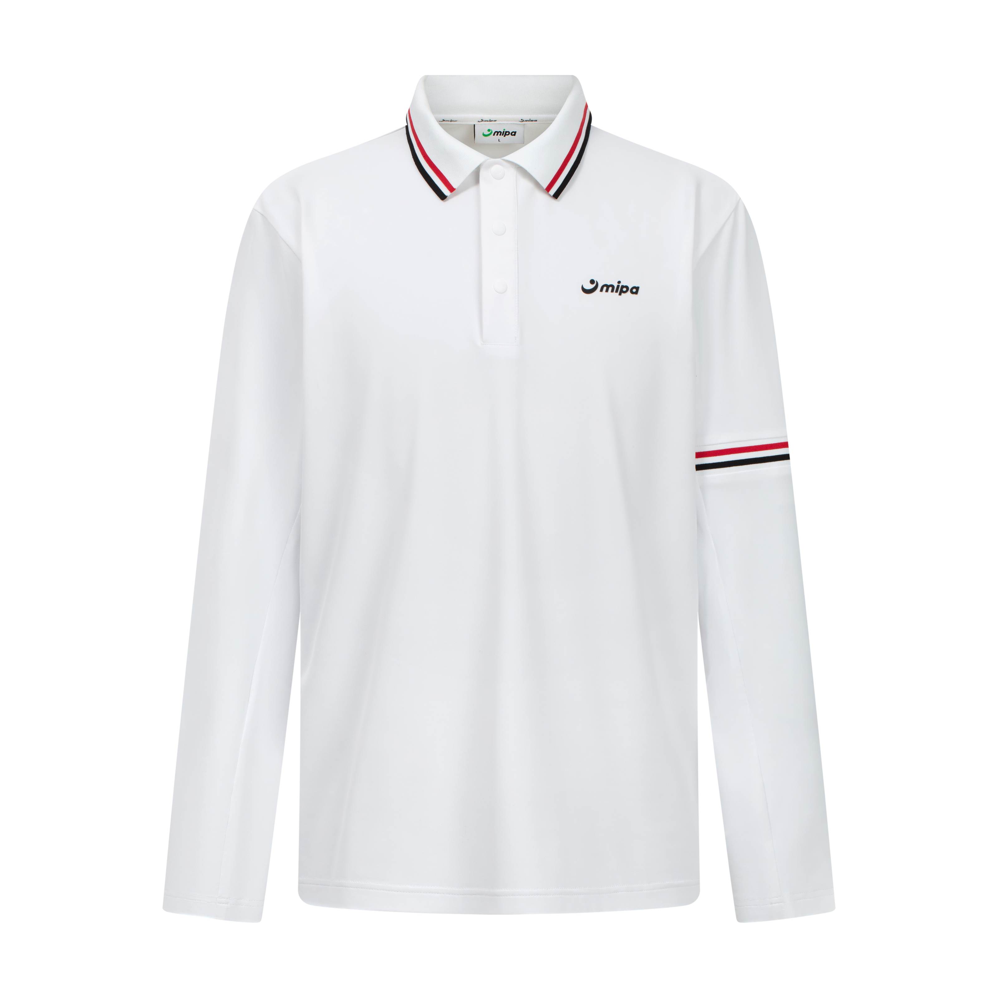Frank Top - Men's Long Sleeve Golf Shirt (White)