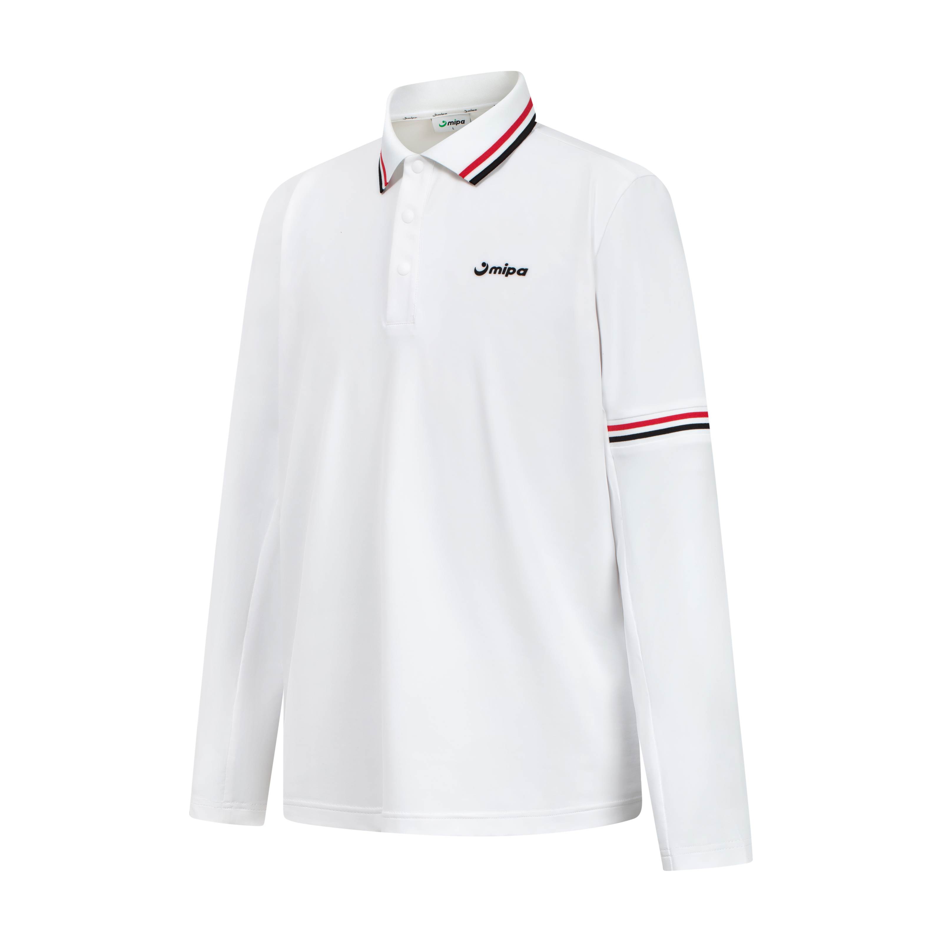 Frank Top - Men's Long Sleeve Golf Shirt (White)
