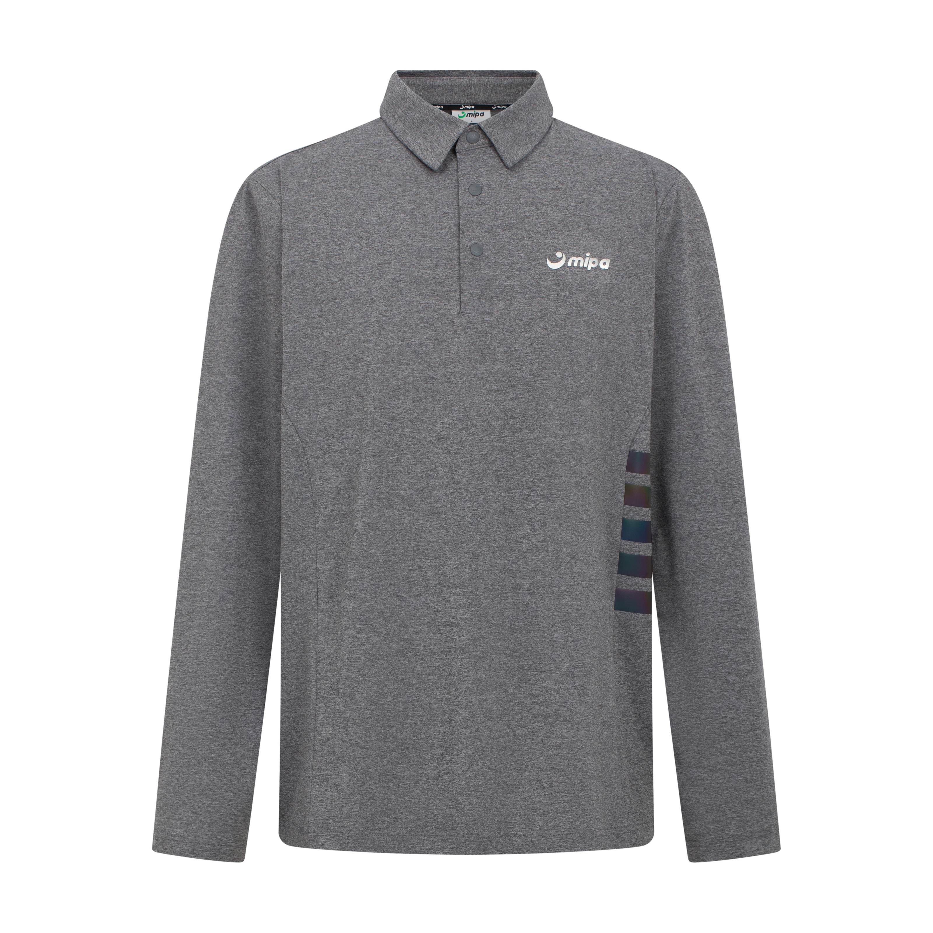 Cyrus Top - Men's Long Sleeve Golf Shirt (Grey)