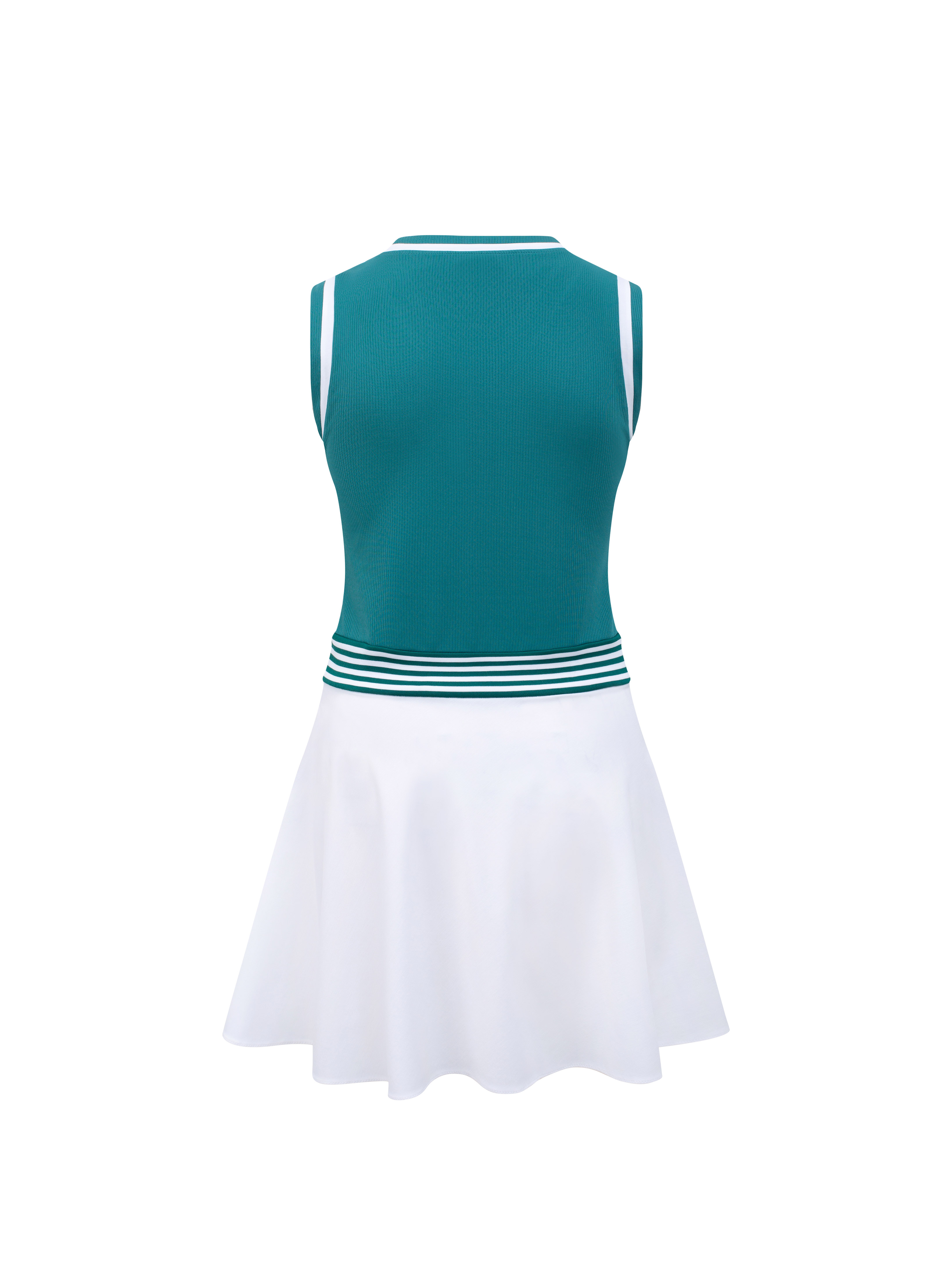 Lyla Dress - Green White