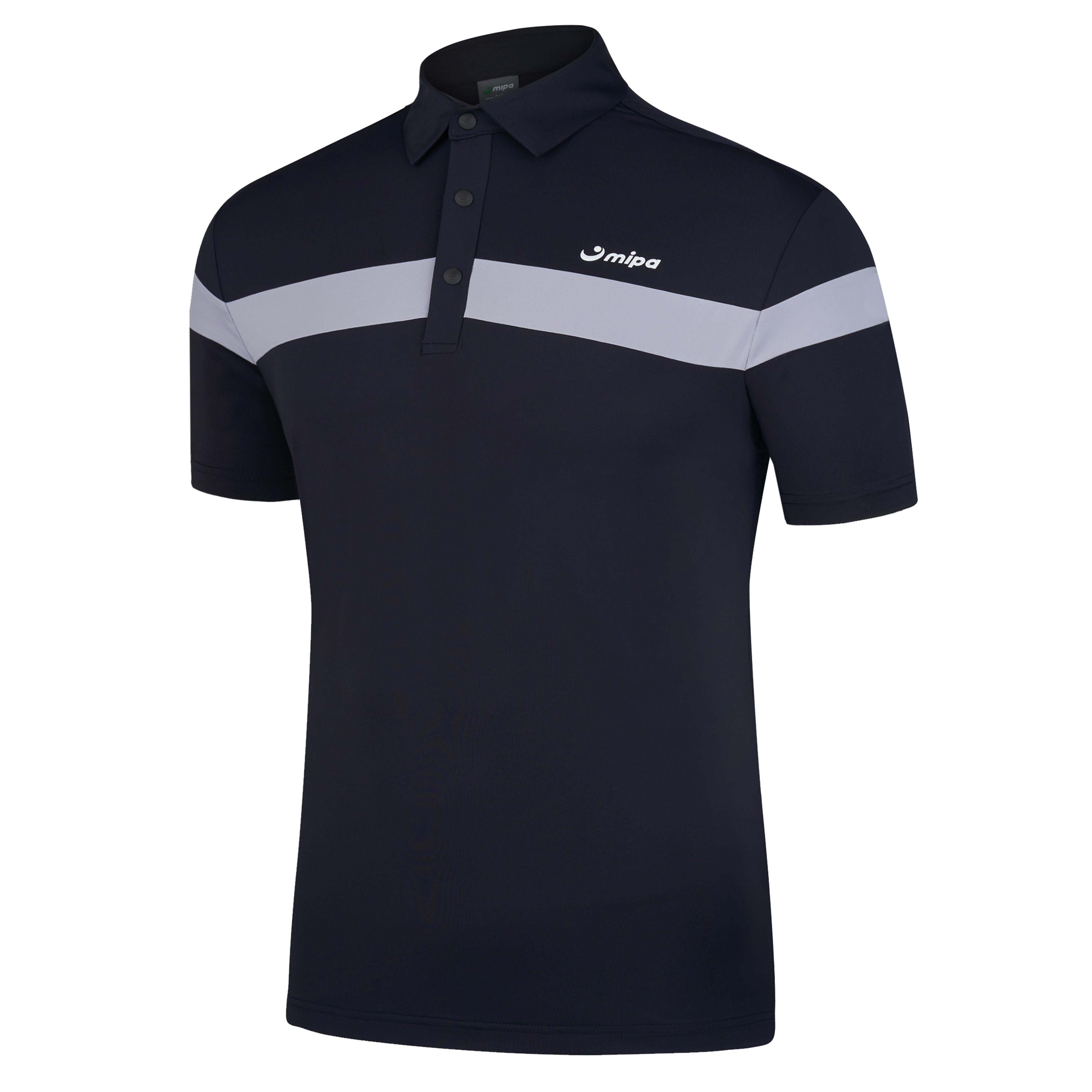 Lauren Top - Men’s Golf Polo Shirt (Black Grey)