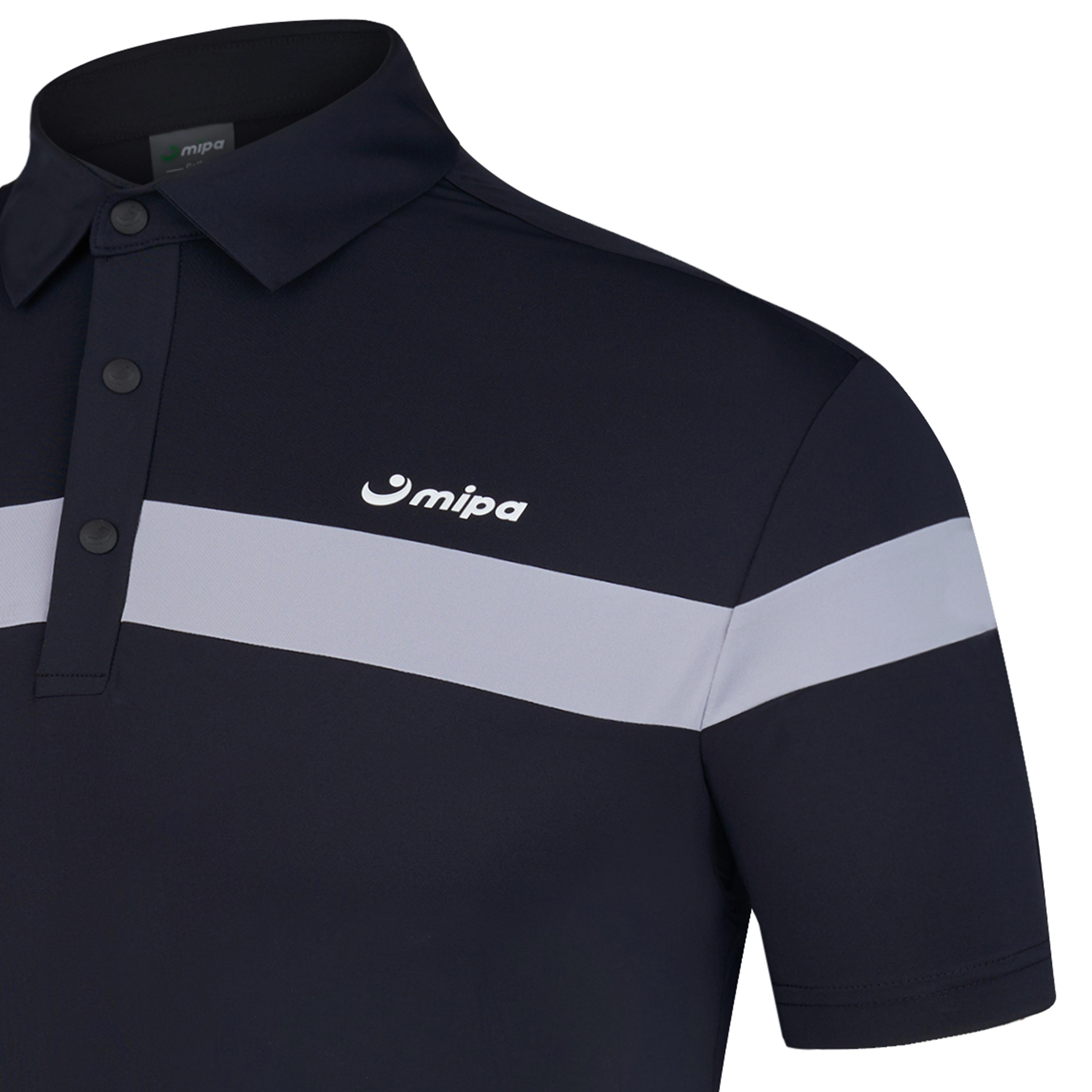 Lauren Top - Men’s Golf Polo Shirt (Black Grey)