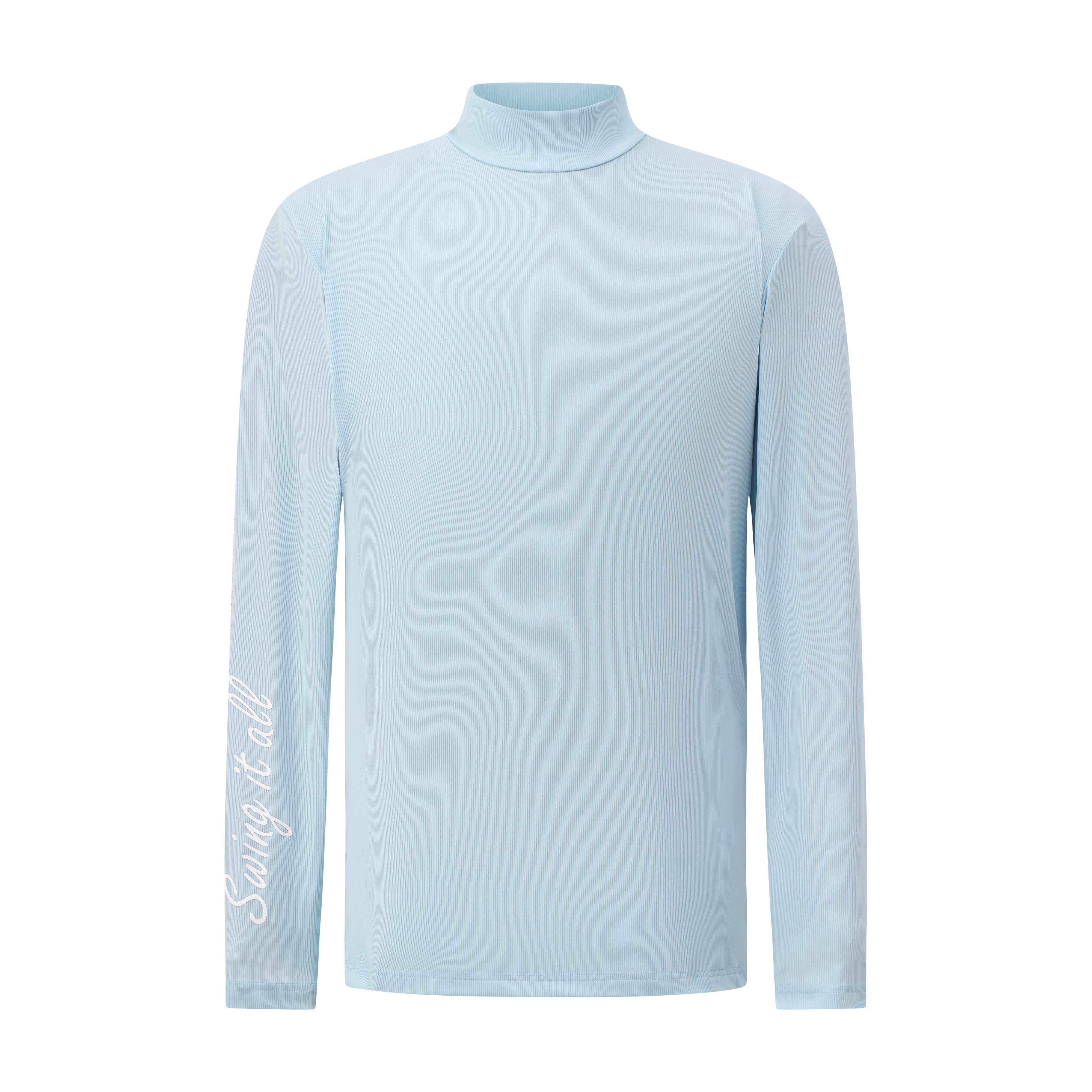 Louis Top - Men's Long Sleeve Golf Shirt (Blue)