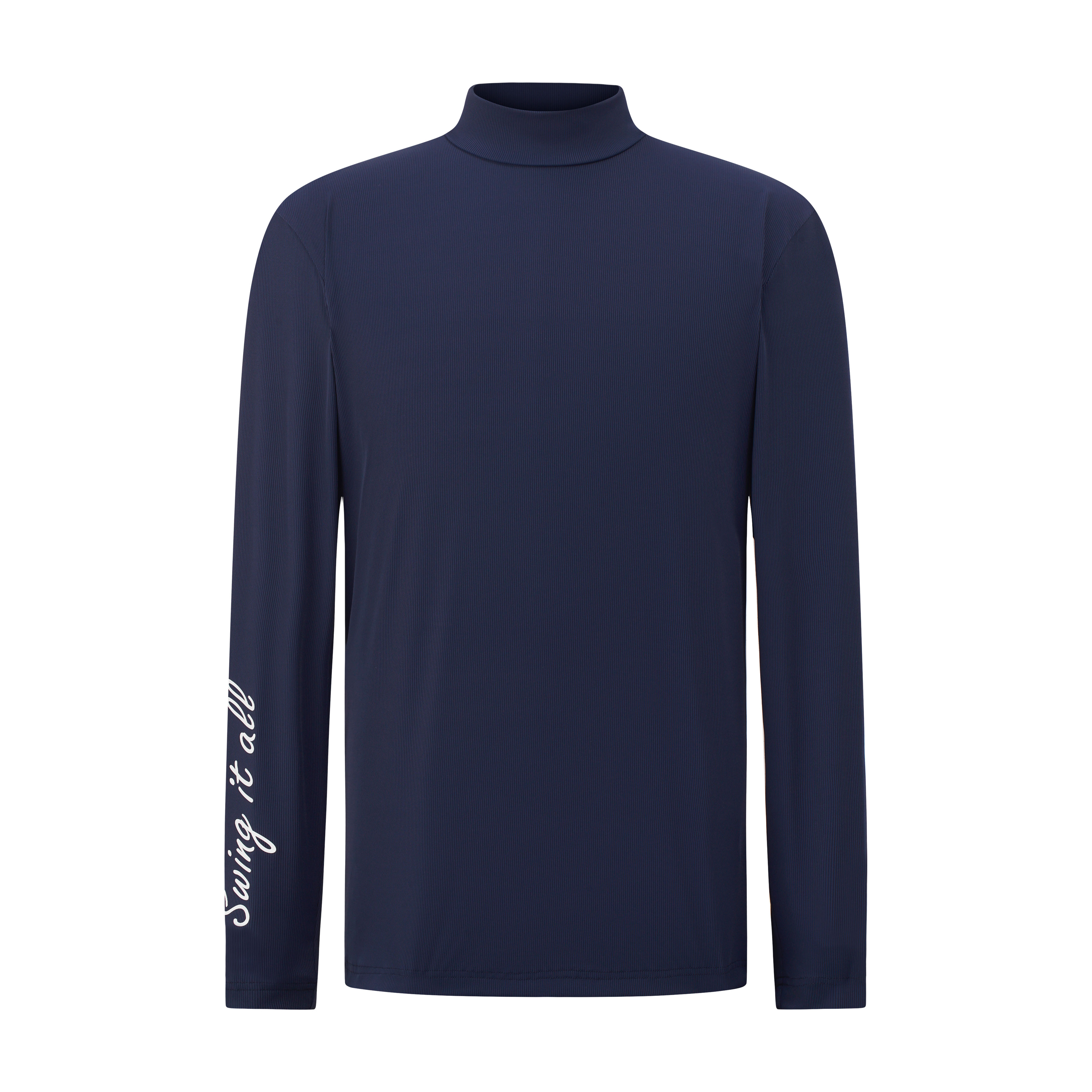 Louis Top - Men's Long Sleeve Golf Shirt (Dark Blue)
