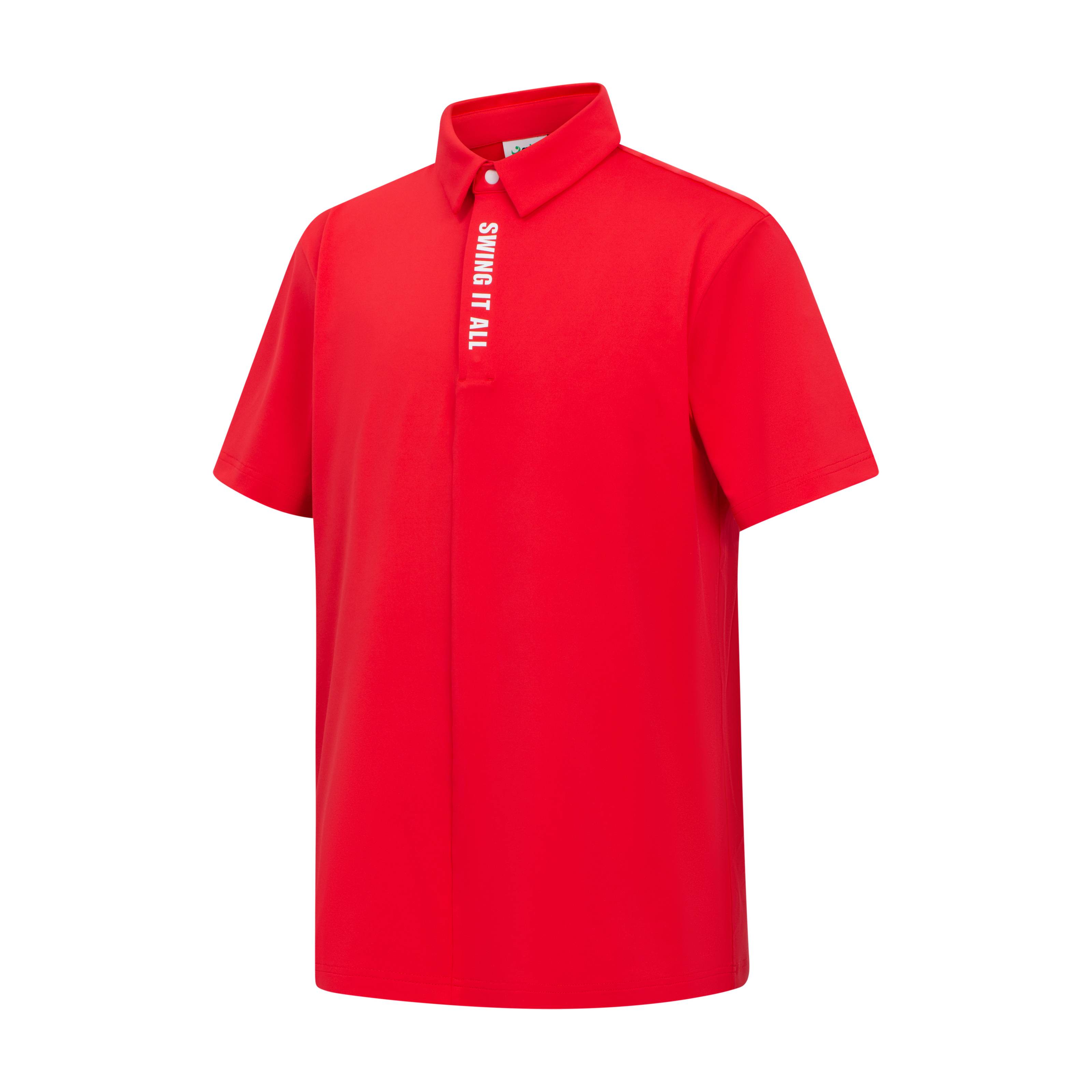 Asher Top - Men’s Golf Polo Shirt (Red)