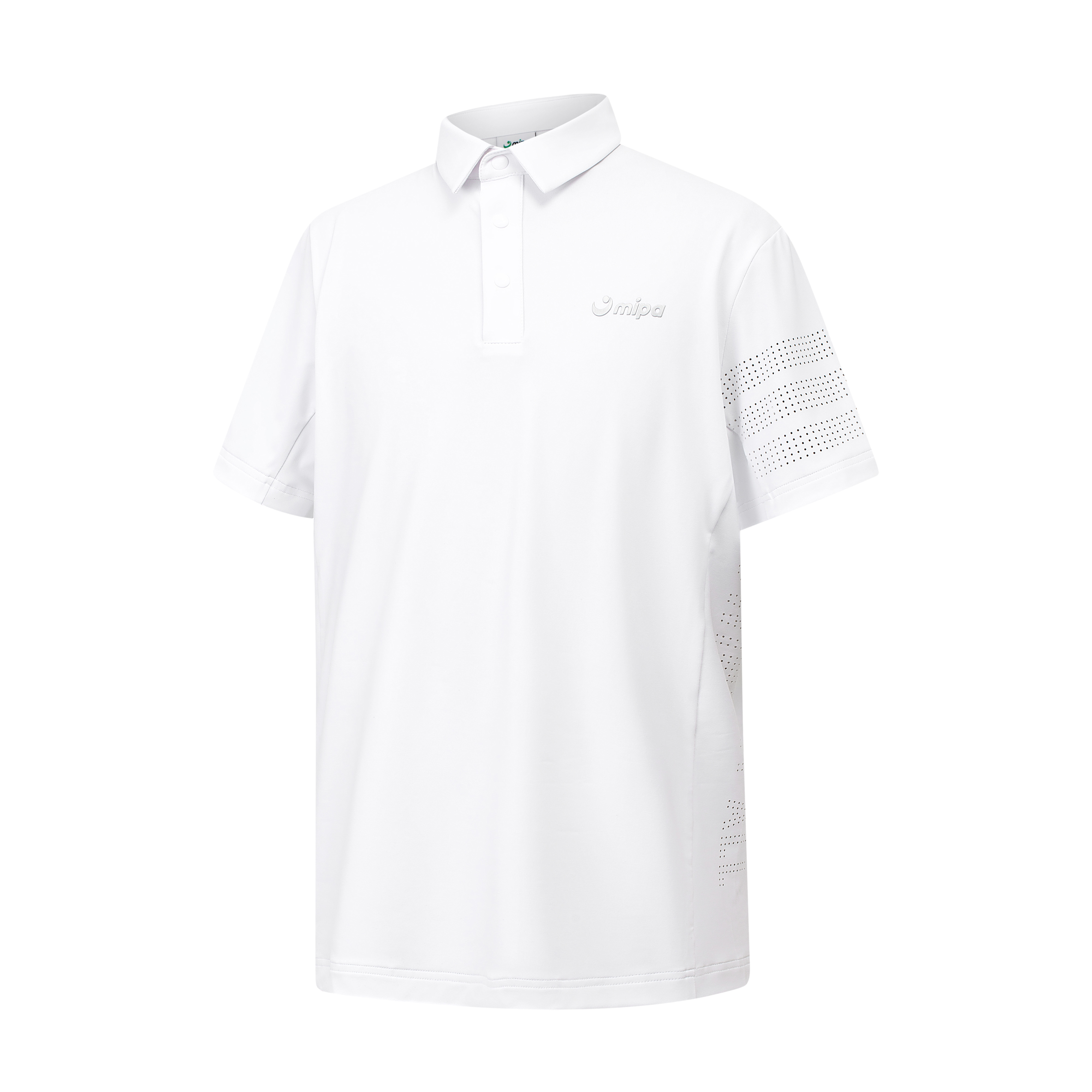 Bernie Top - Men’s Golf Polo Shirt (White)