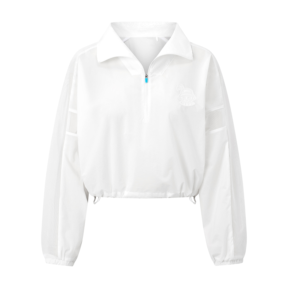 Farah Jacket - Women's Golf Jacket (White Blue)