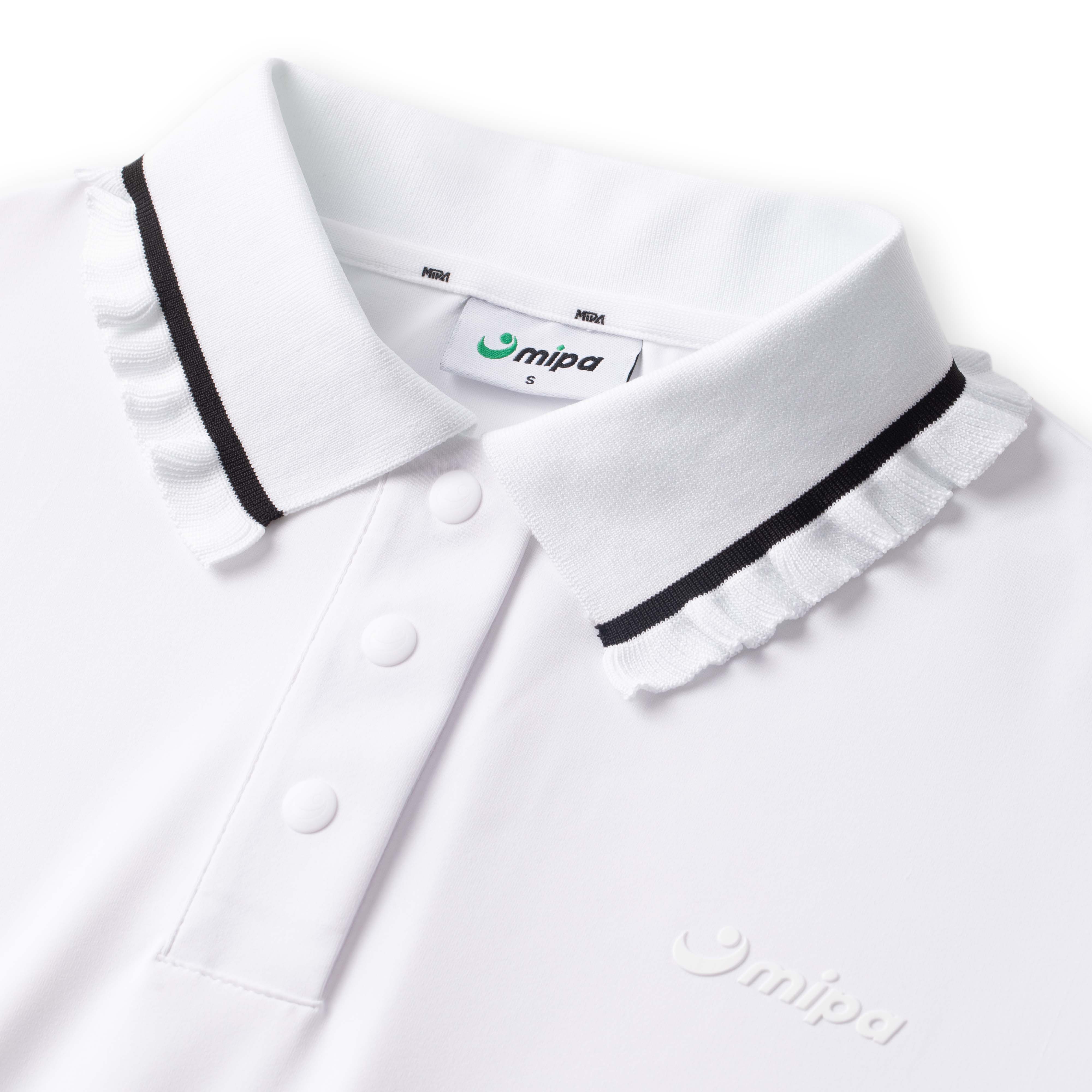 Gemma Top - Women's Golf Polo Shirt (White)